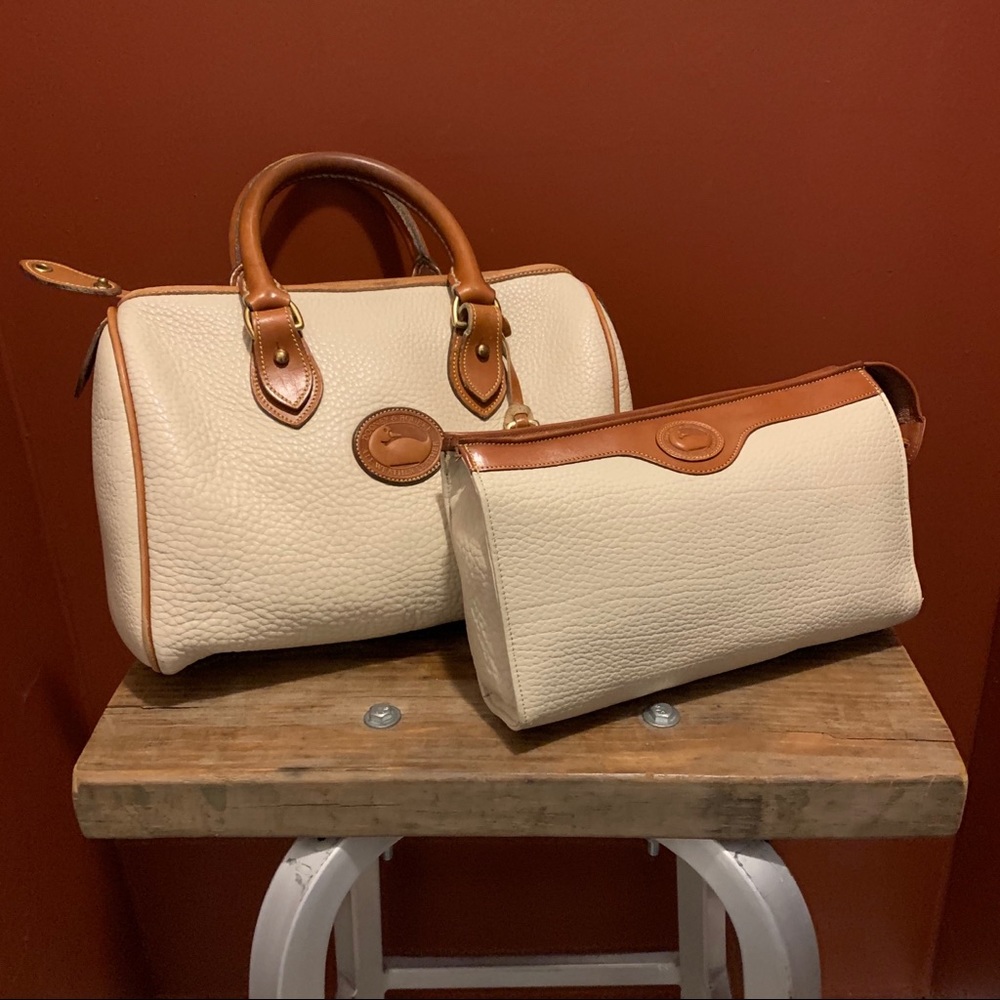 Vintage Dooney and Bourke Satchel and Travel Case